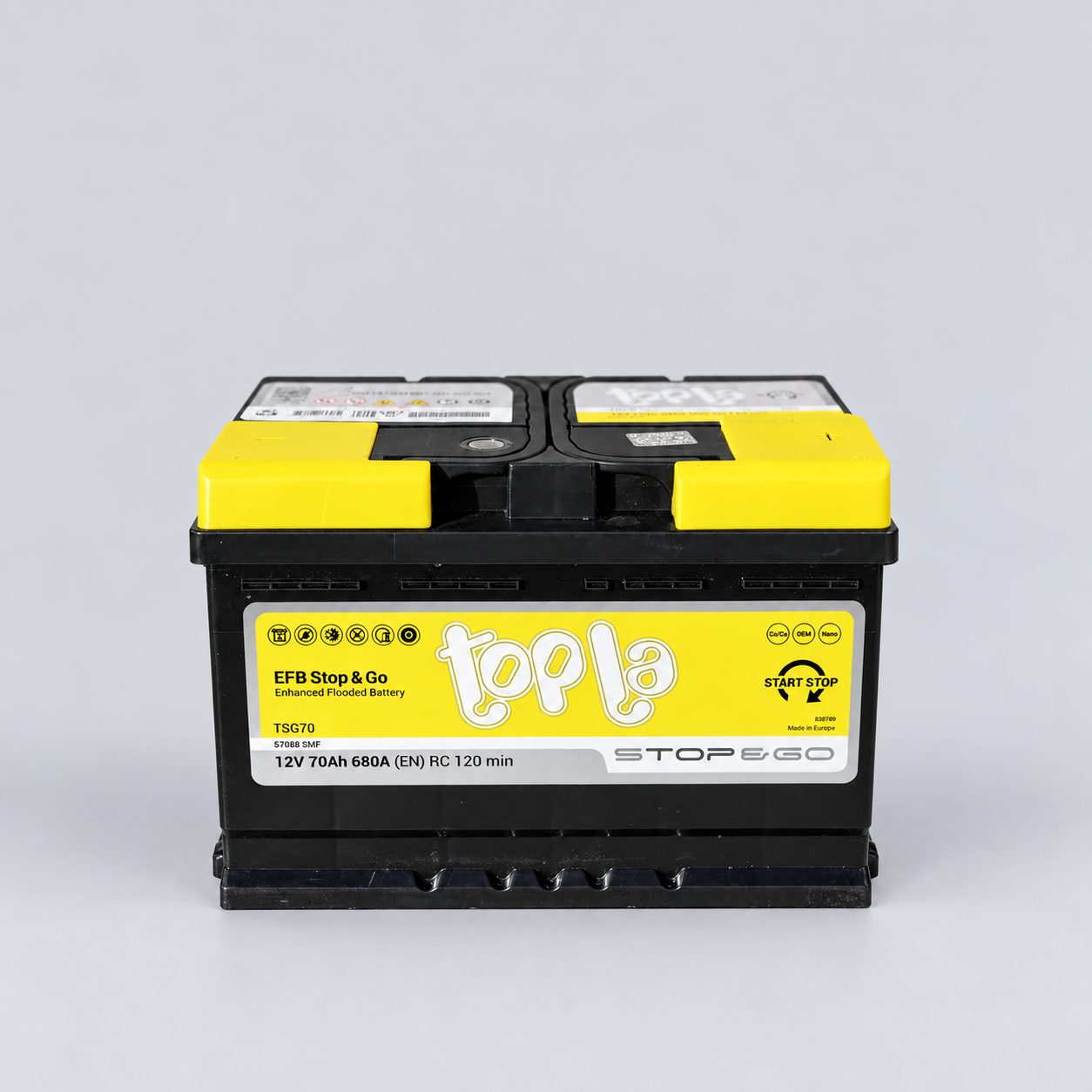 Акумулятор Topla EFB Stop & Go 70 Ah 680 A