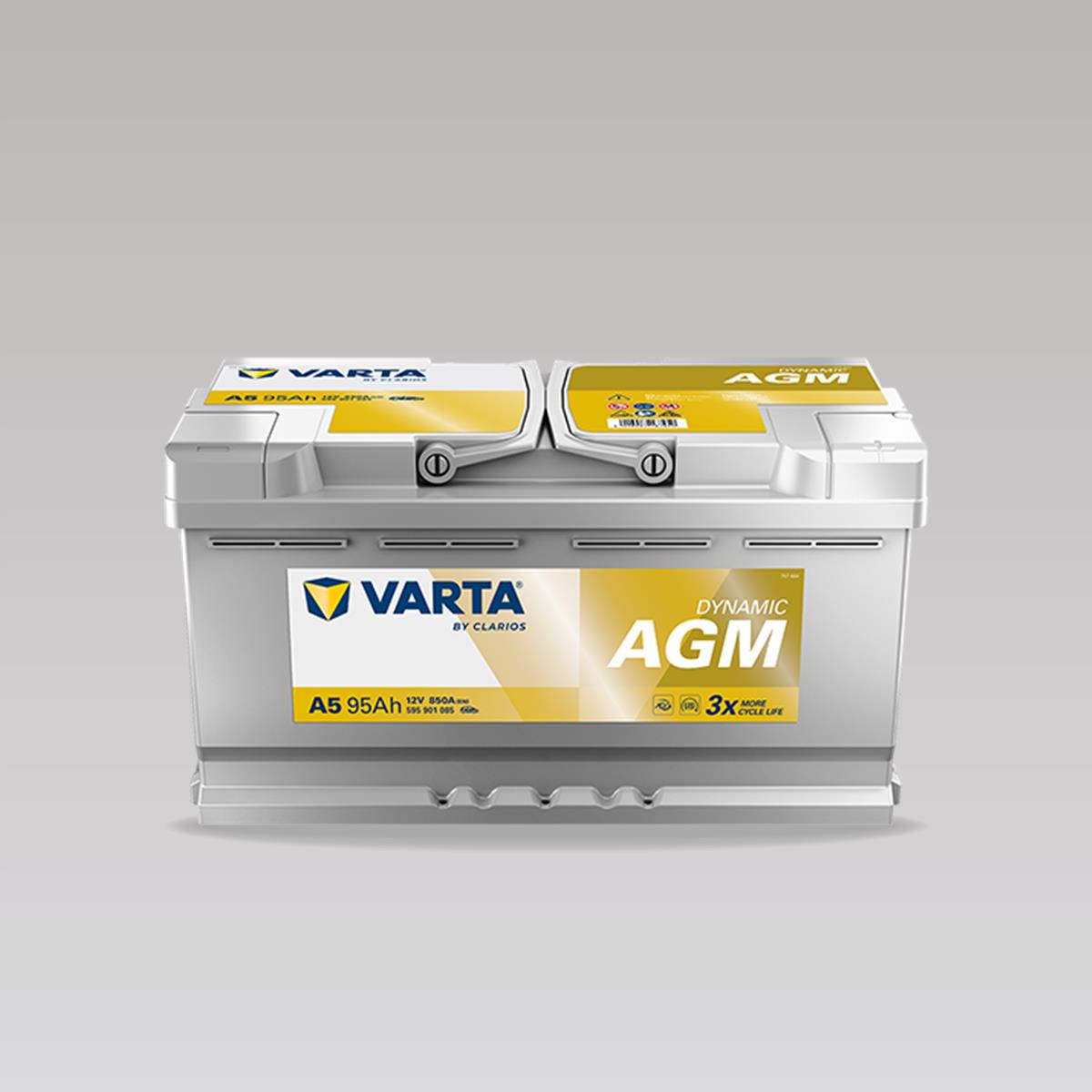 varta95-agm-square Акумулятор Varta Dynamic AGM A5 95 Ah 850 A